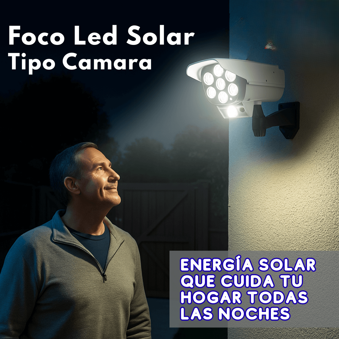 Foco Solar Tipo Cámara