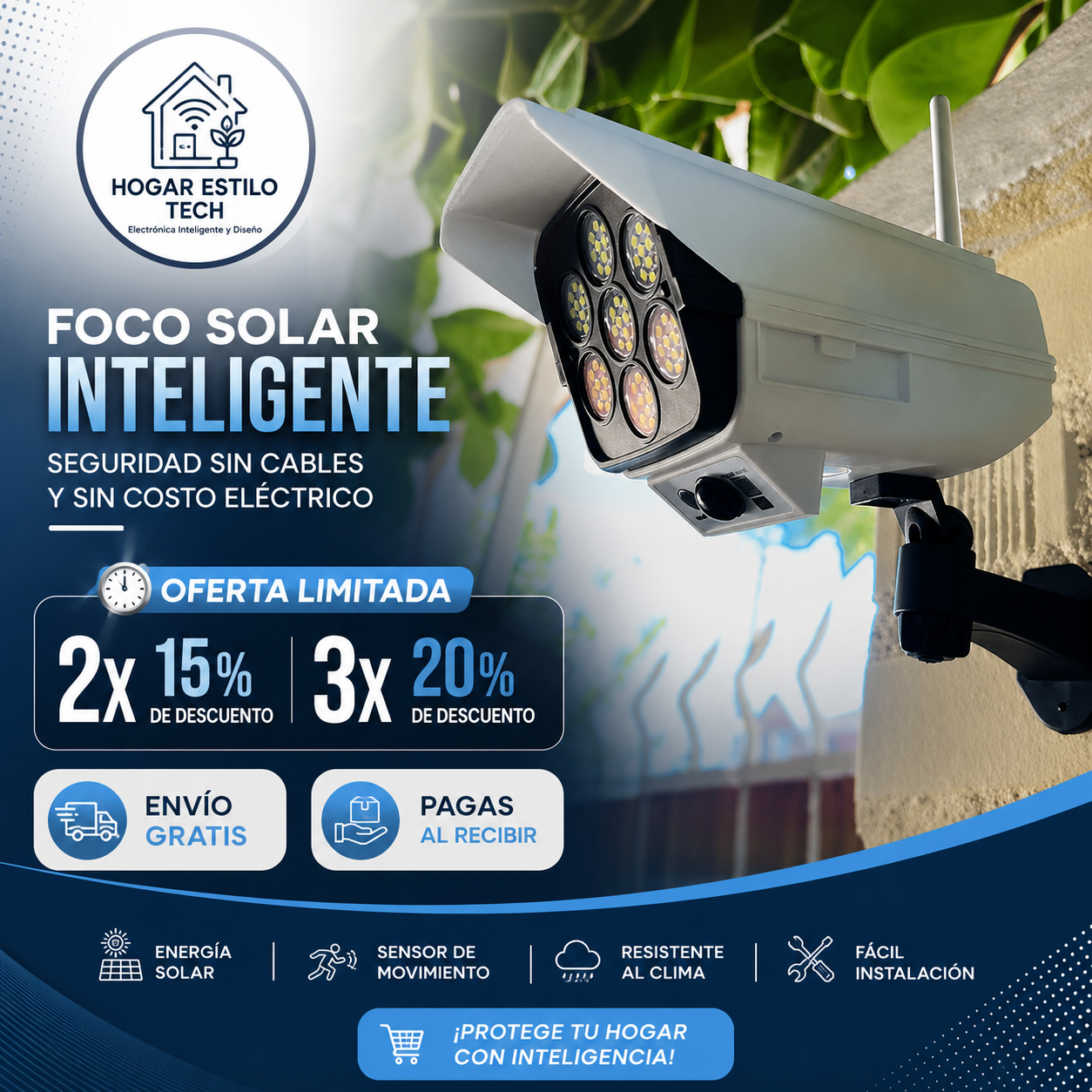 Foco Solar Inteligente